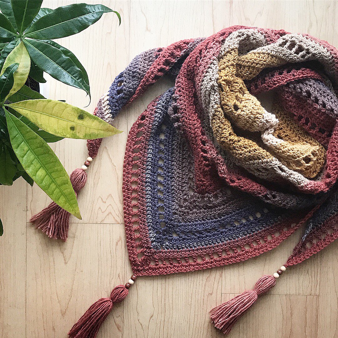 TL Yarn Crafts Free Yourself Shawl Crochet Pattern