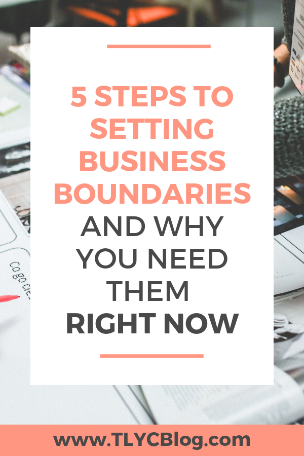 Are your worried that setting boundaries in your biz will scare away you ideal customer? The truth is healthy boundaries help attract more customers and collaborators to your handmade business. Click now to watch my Instagram LIVE replay all about how boundaries lead to possibilities and opportunities, plus 5 steps to setting clear and healthy boundaries for yourself and your business! | TLYCBlog.com