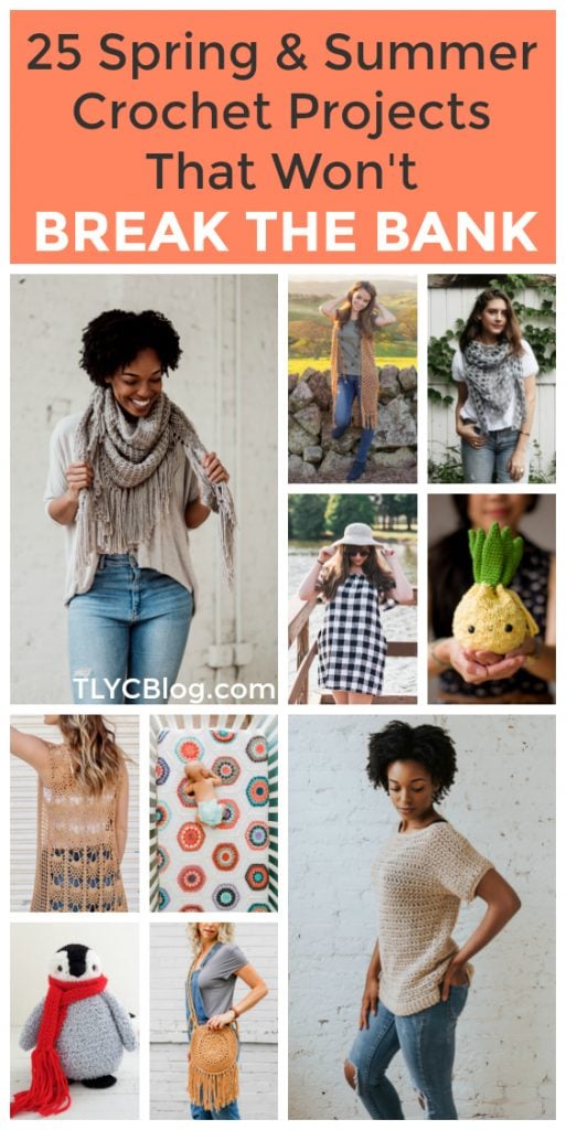 Being creative doesn't have to break the bank. If you love to crochet and want to make fun, modern projects, take a look at these 25 projects you can make with a handy kit for under $40. Everything from tops to cardigans, amigurumi to baby blankets and everything in between. What will you make next? #crochet #lionbrand | TLYCBlog.com