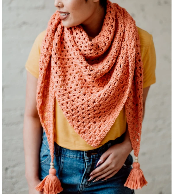 25 Easy Crochet Shawls and Wraps to Make This Spring. Try one of these free crochet patterns or paid crochet patterns to make triangle and rectangle light, lace striped, colorful crochet shawls this spring and summer. Most of these patters are easy, use cake yarn, and would make great stash busters. | TLYCBlog.com