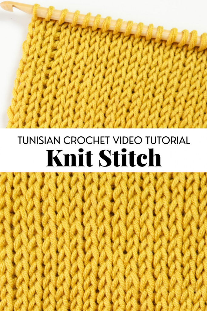 Tunisian crochet knit stitch | Free written pattern and tutorial video for Tunisian crochet beginner learn how to crochet the Tunisian crochet wave stitch | TLYCBlog.com