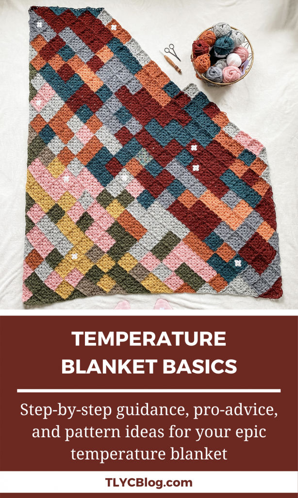 Knit or crochet a temperature blanket - tips and tricks for the perfect temperature blanket. | TLYCBlog.com