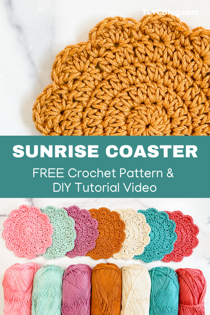 FREE crochet coaster pattern. Beginner friendly crochet coaster made from mercerized cotton and 4.5mm crochet hook.