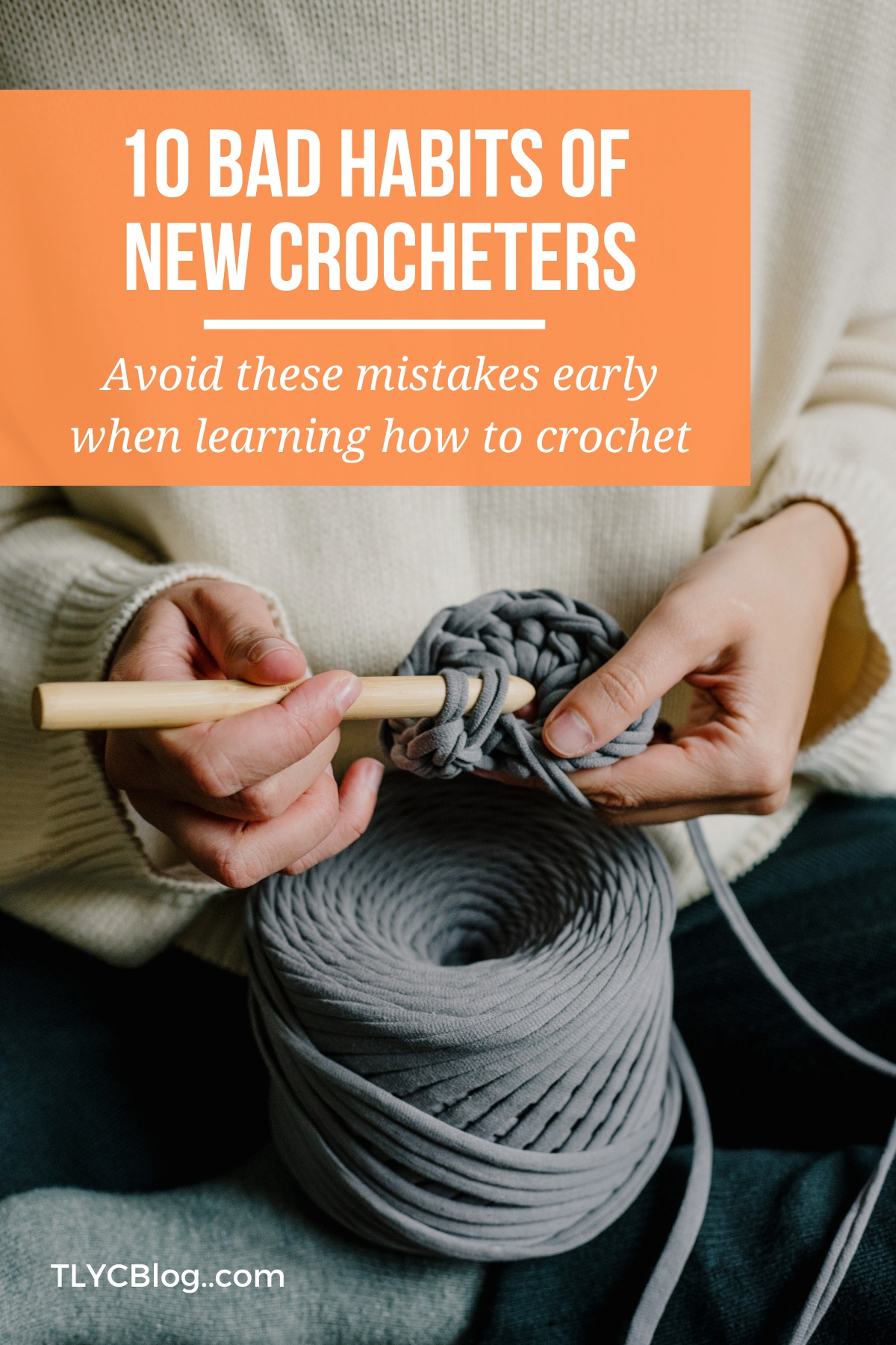 10 bad habits of new crocheters. Break these crochet bad habits to improve your skills and have more fun! Love crochet again. 