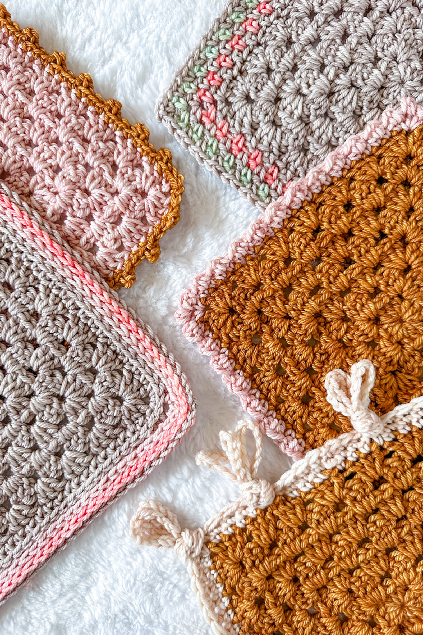 5 Quick & Easy Crochet Border Stitch Patterns for Beginners - TL