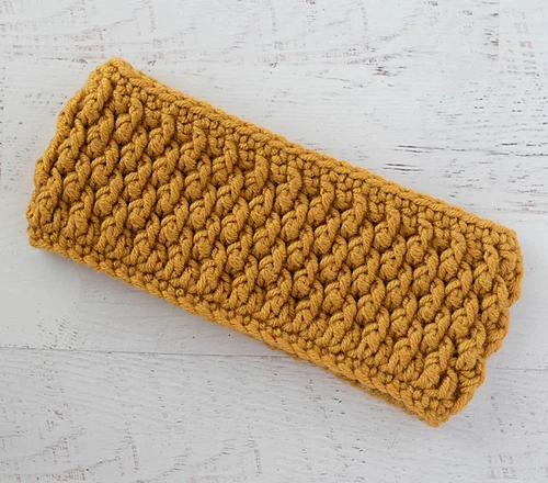 One-Skein The Simple Alpine Stitch Ear Warmer pattern by Crochet365KnitToo
