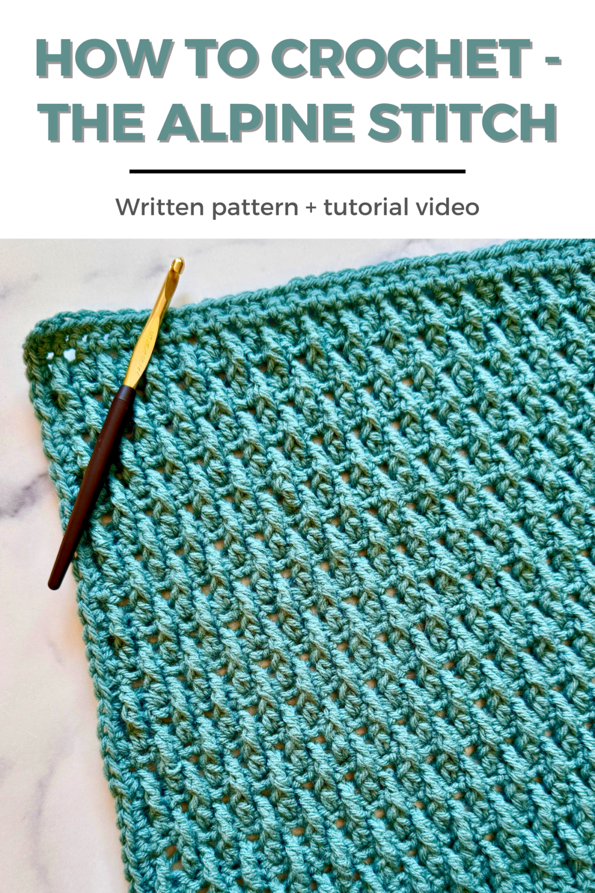 Crochet Alpine Stitch - VIDEO TUTORIAL - TL Yarn Crafts