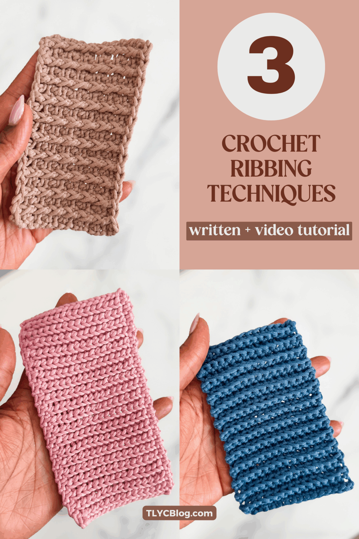 Crochet Shell Ribbing 3 Easy Crochet Ribbing Techniques for Beginners - TL Yarn Crafts