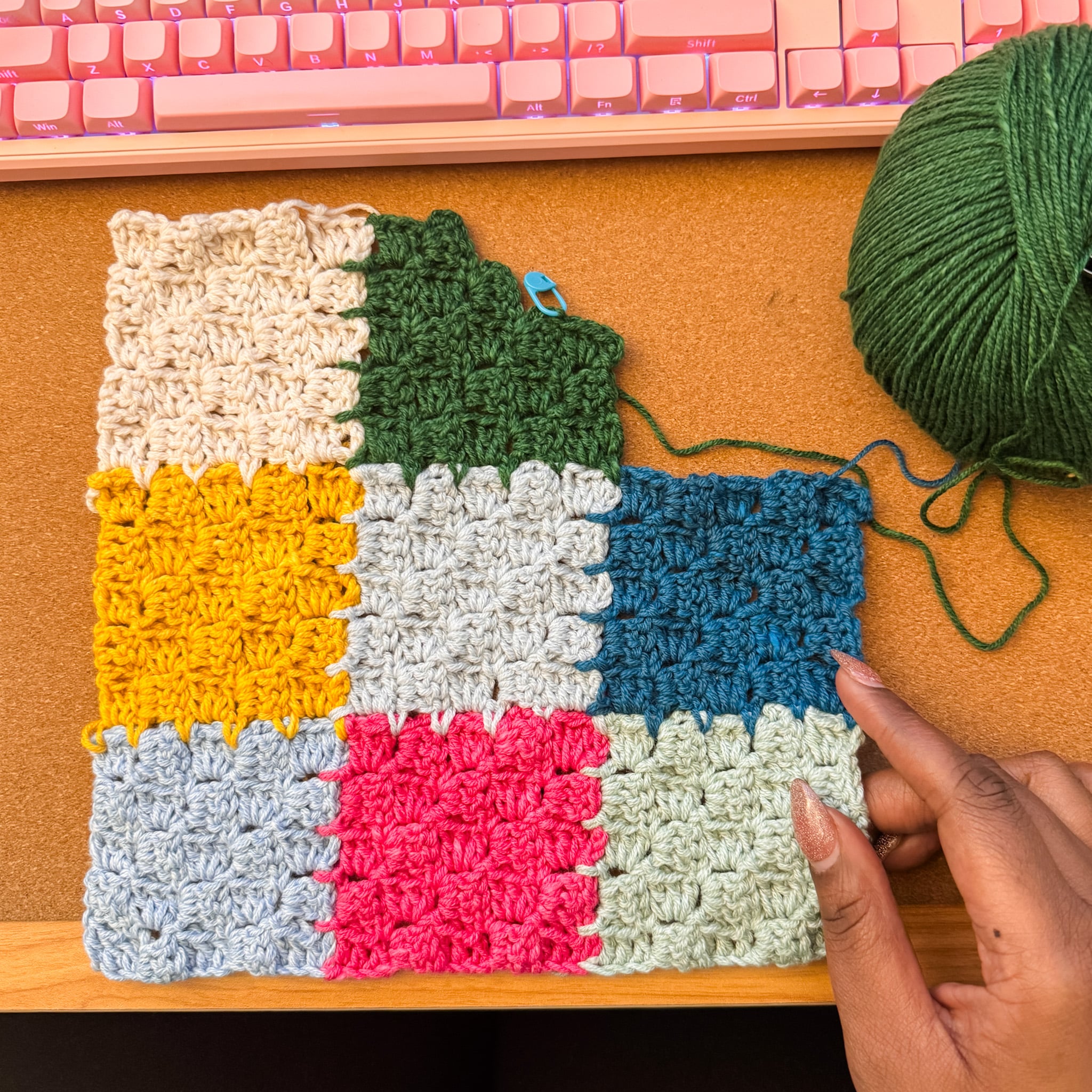 Make the Roll With It Blanket, a year-long crochet blanket that uses the join as you go corner to corner technique. Full tutorial video!