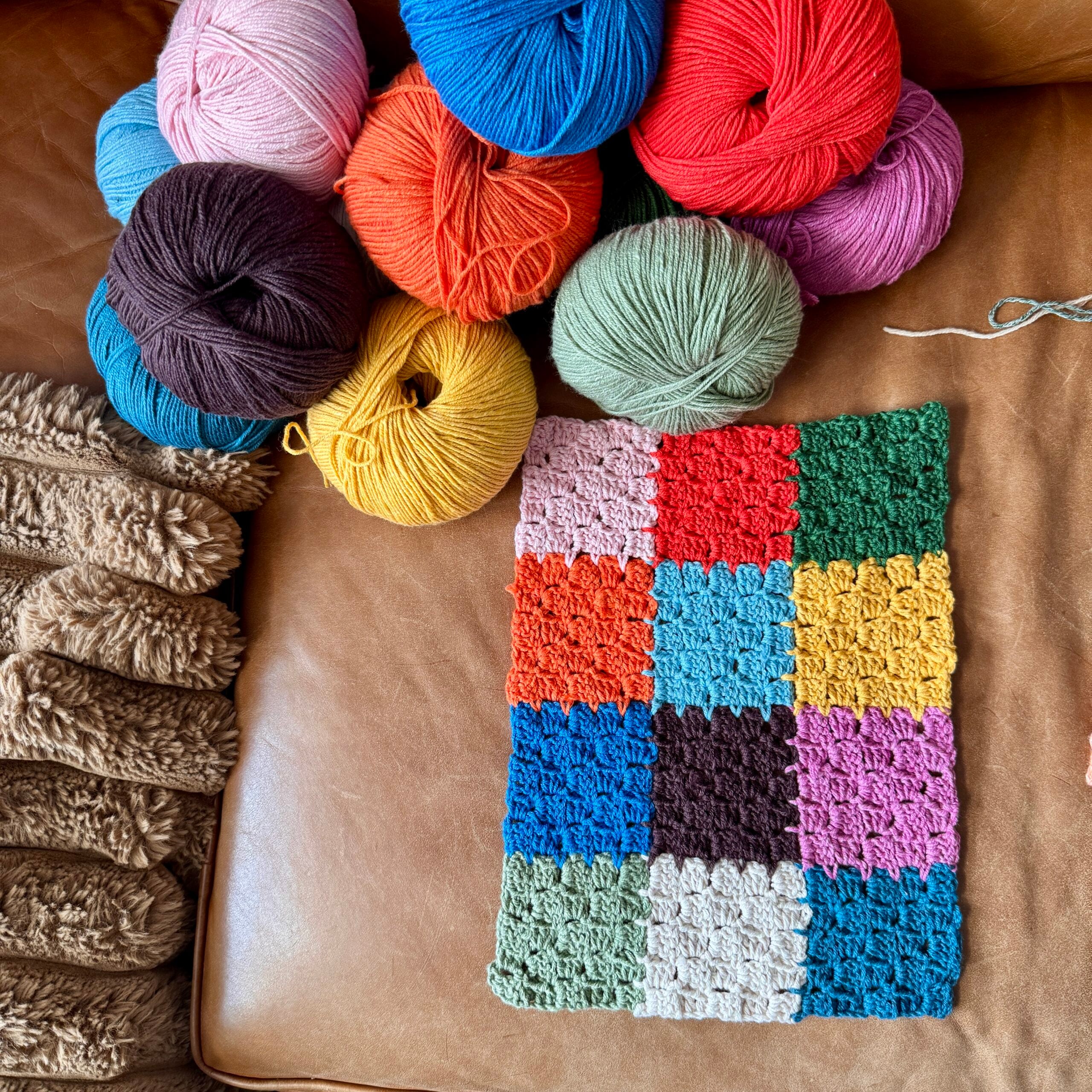 Make the Roll With It Blanket, a year-long crochet blanket that uses the join as you go corner to corner technique. Full tutorial video!