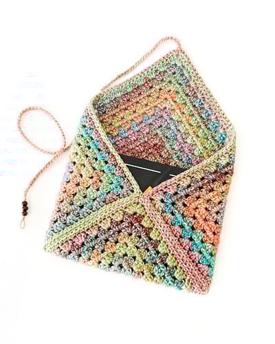 Granny Square Book Sleeve by Fay Lyth