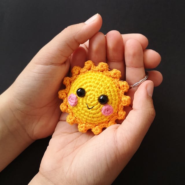 Sun keychain by Fay Lyth