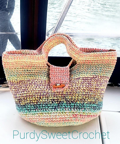 Sailor Girl Travel Bag by Merri Purdy - Purdy Sweet Crochet