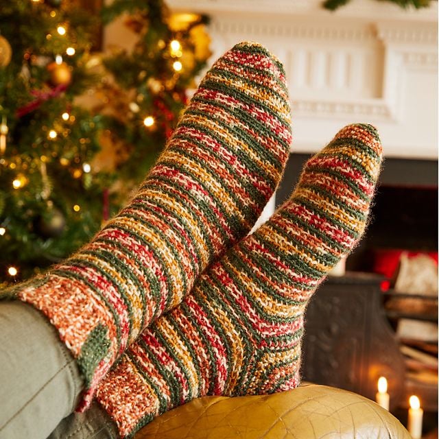 Ember Crochet Socks, designed by Anna Nikipirowicz for West Yorkshire Spinners