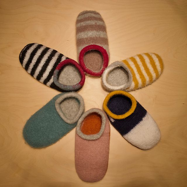 Wool Felted Slippers from Isabel